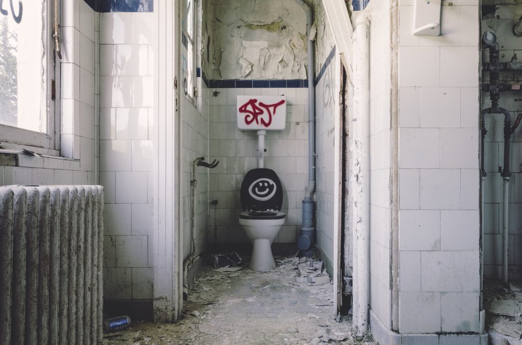 Ruine Toilette